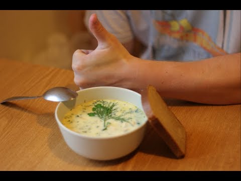 Видео рецепты. Рецепт сырного супа.