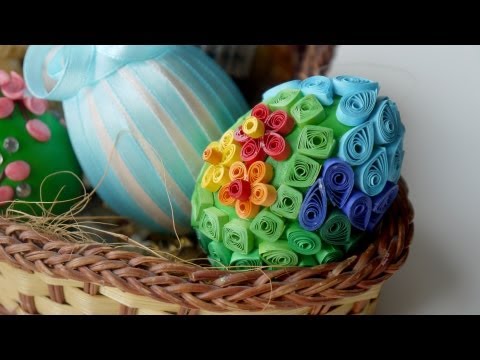 Пасхальное яйцо в технике квиллинг / Kwilling easter eggs