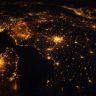 Ночные города со спутника фото