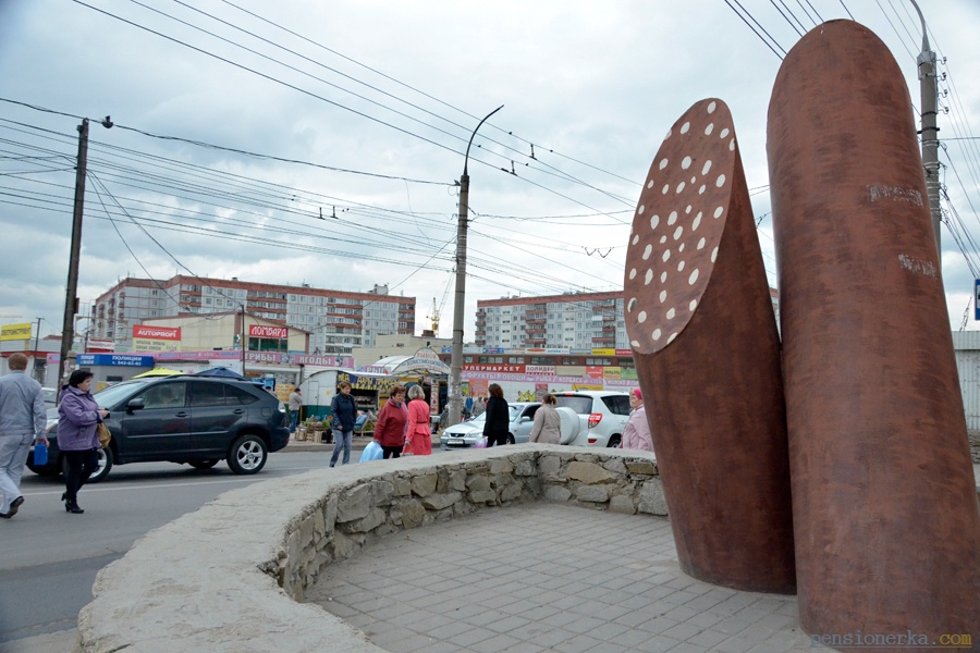 Памятник колбасе в Новосибирске