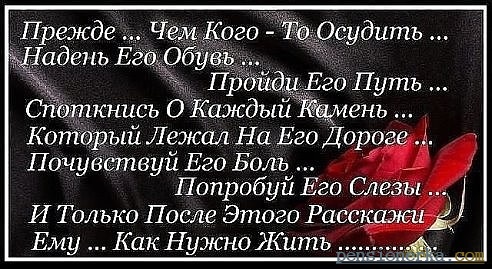 Прежде, чем кого-то осудить...